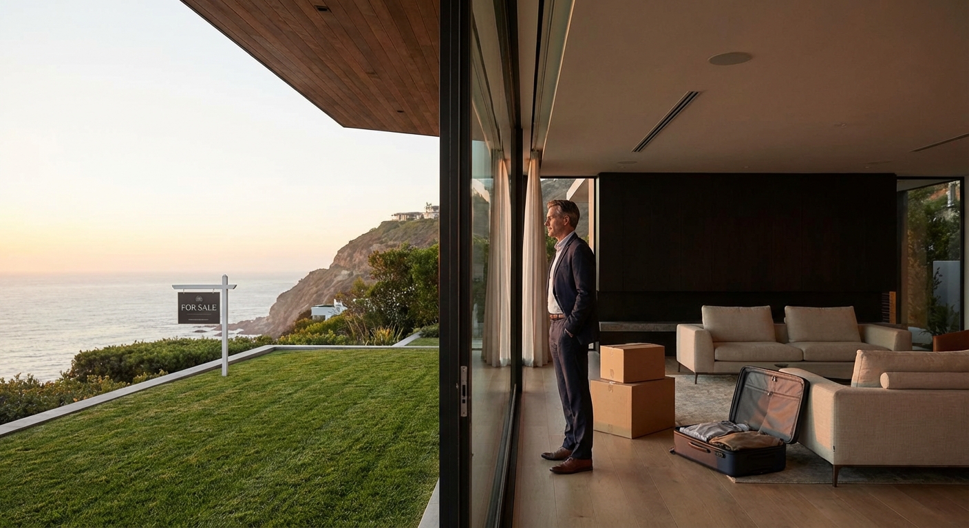 Spanish-style villa with arches and red tiled roofs in a serene suburban environment.