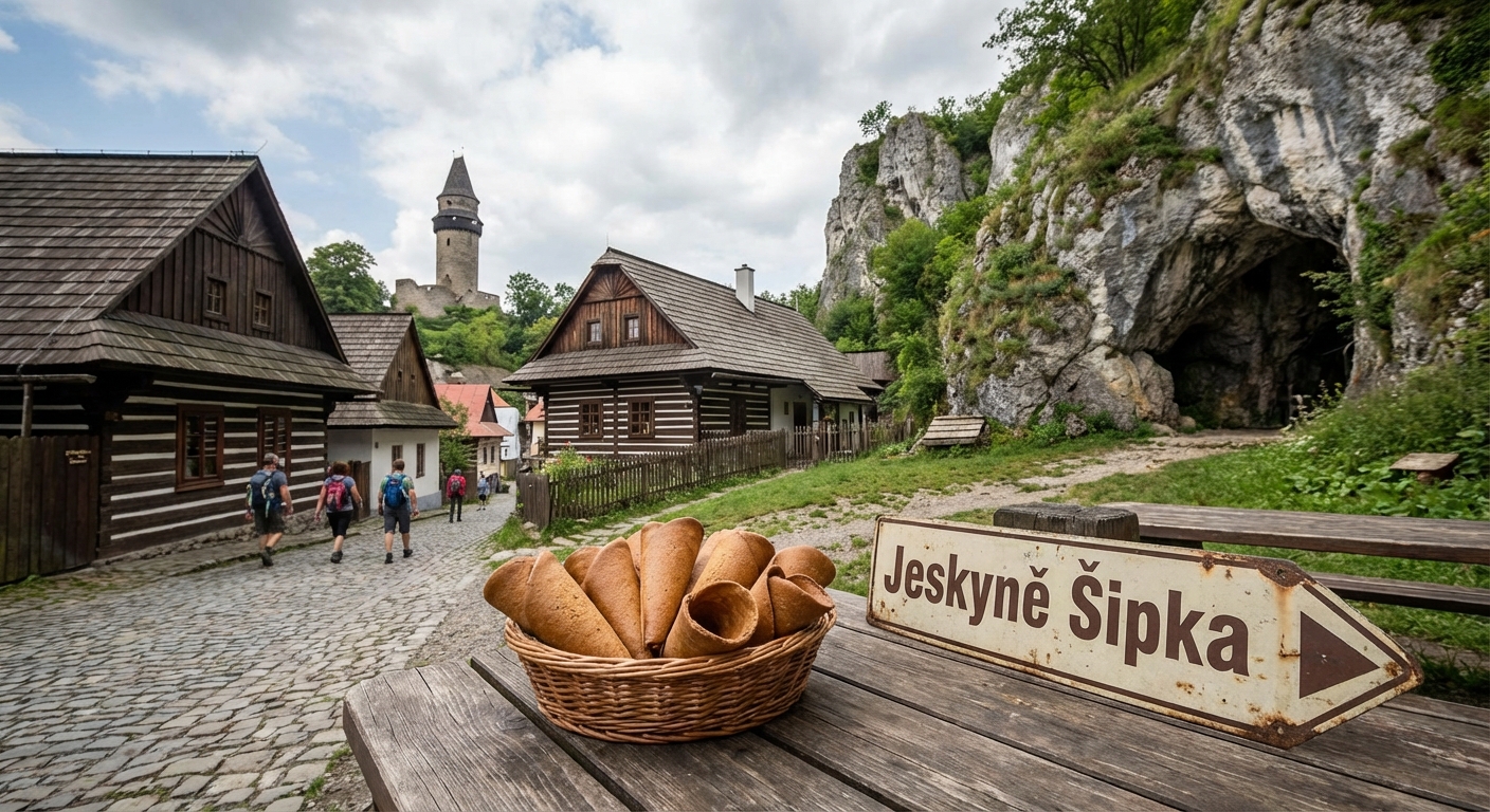 Explore this rustic wooden cottage in Malá Morávka, offering a cozy and traditional architectural style amidst nature.
