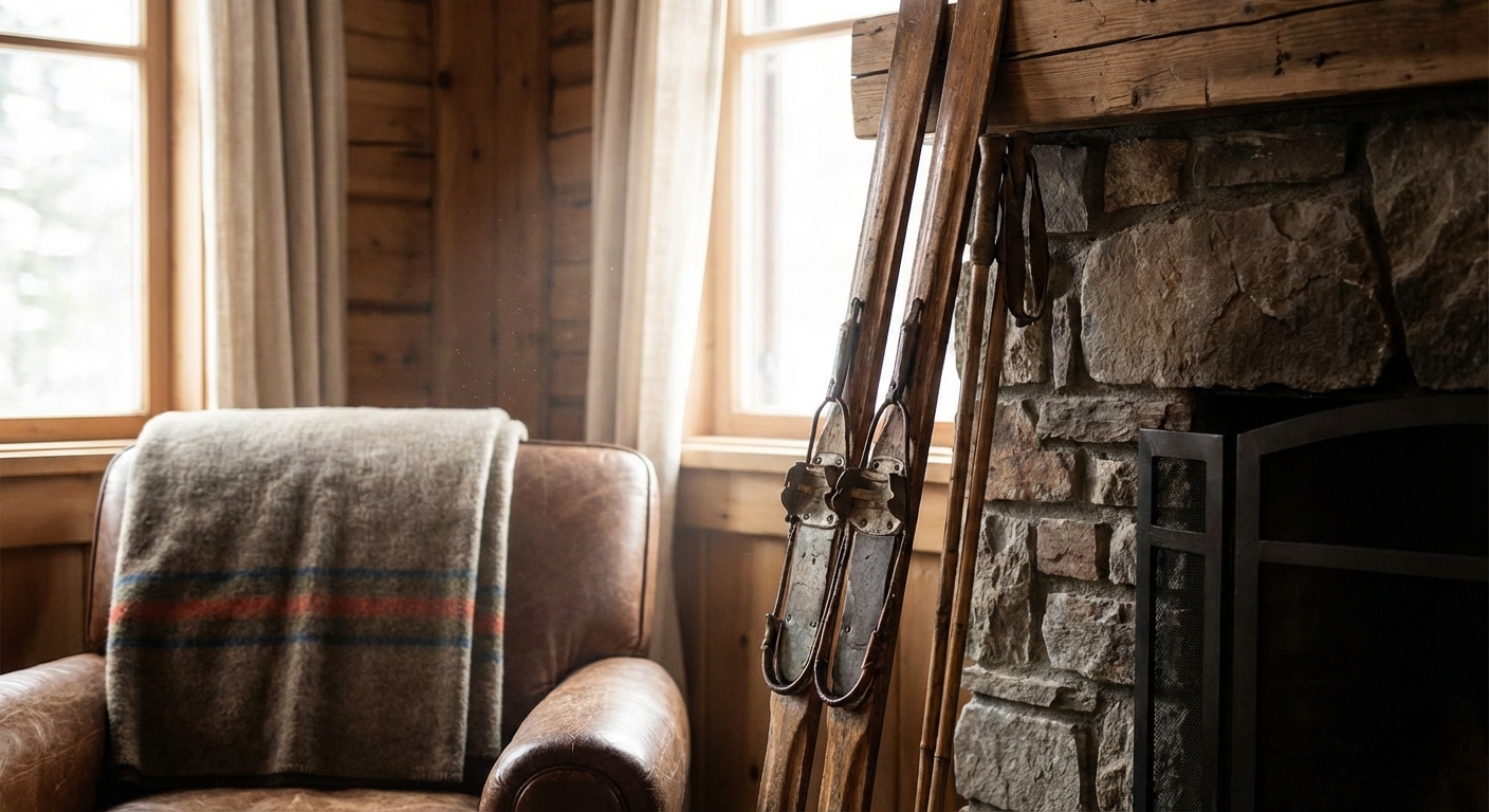 Pair of green cross-country skis placed on a white background, ideal for winter sports themes.