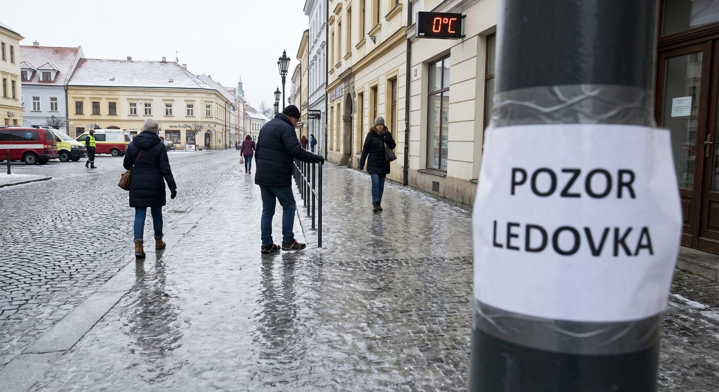 A detailed view of tire tracks on a snow-covered road, evoking a sense of winter travel.