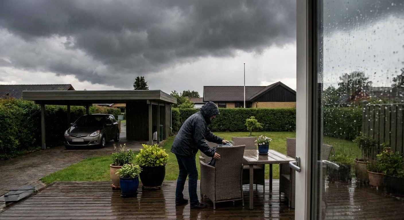 Moody and dramatic dark cloudscape capturing a stormy sky with looming clouds.