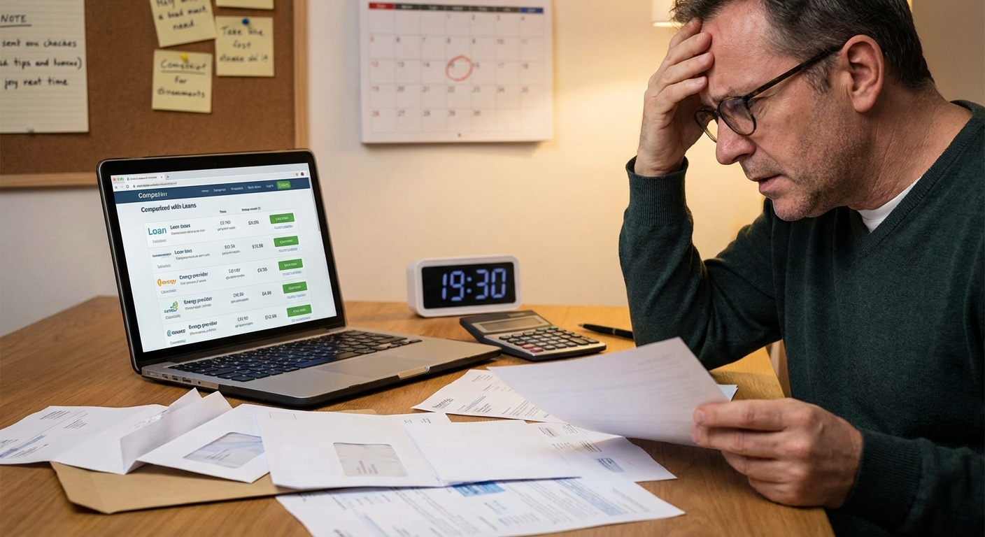 An accountant using a calculator and signing paperwork, showcasing financial analysis.
