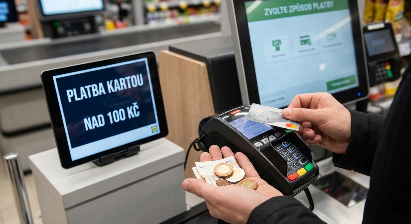 Close-up of customer and cashier during a credit card transaction at a store counter indoors.