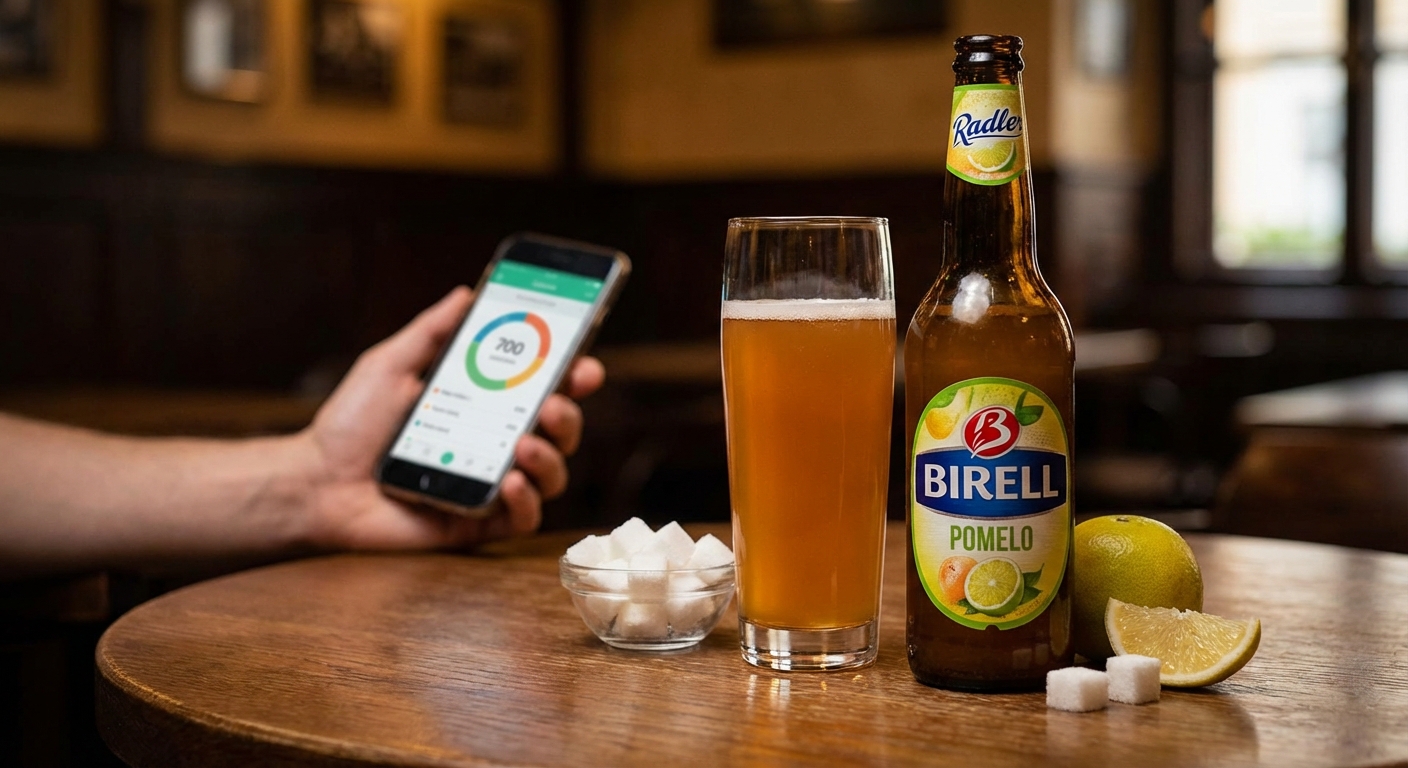 Refreshing lager beer mug outdoors in Prague with scenic river view.