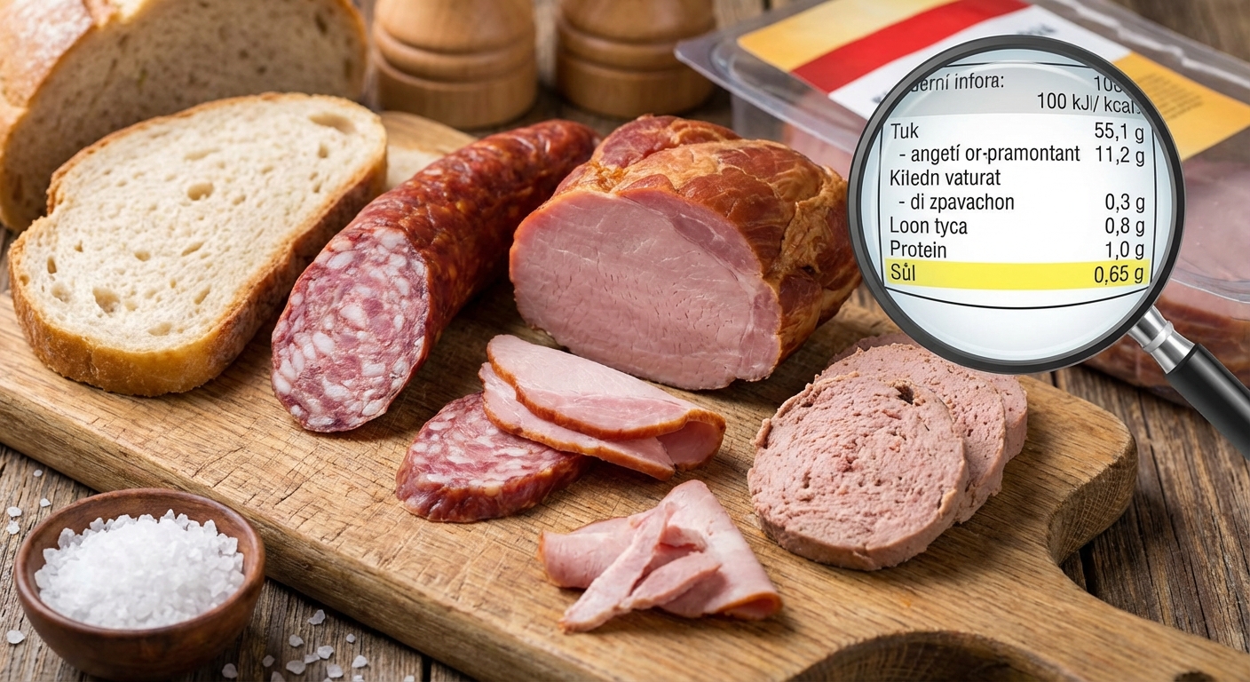 Sliced bacon laid on a rustic wooden board with herbs, showcasing a delicious and inviting food presentation.