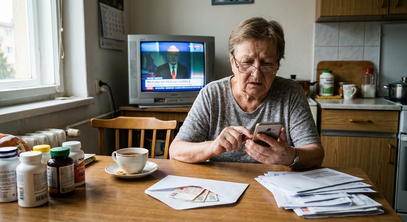 Senior man using a digital tablet indoors, focusing on modern technology and connection.