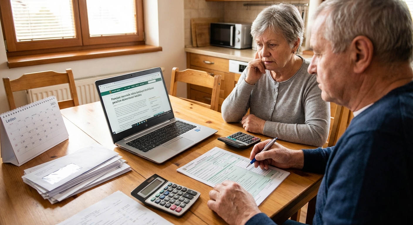 Businesswoman holding tax documents, ready for filing or review, in a professional office setting.