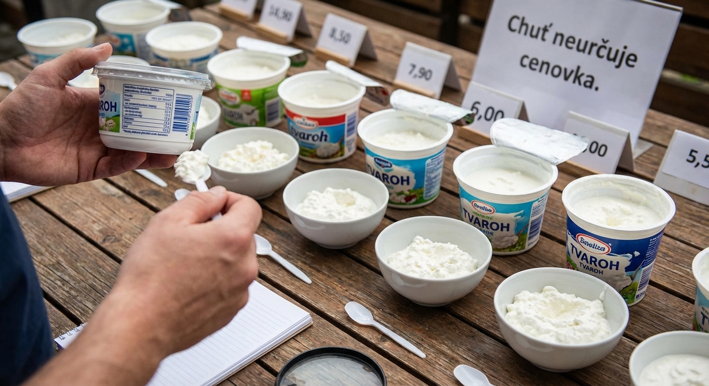 A variety of fresh Ohio cheeses displayed in a store refrigerator, showcasing local produce.