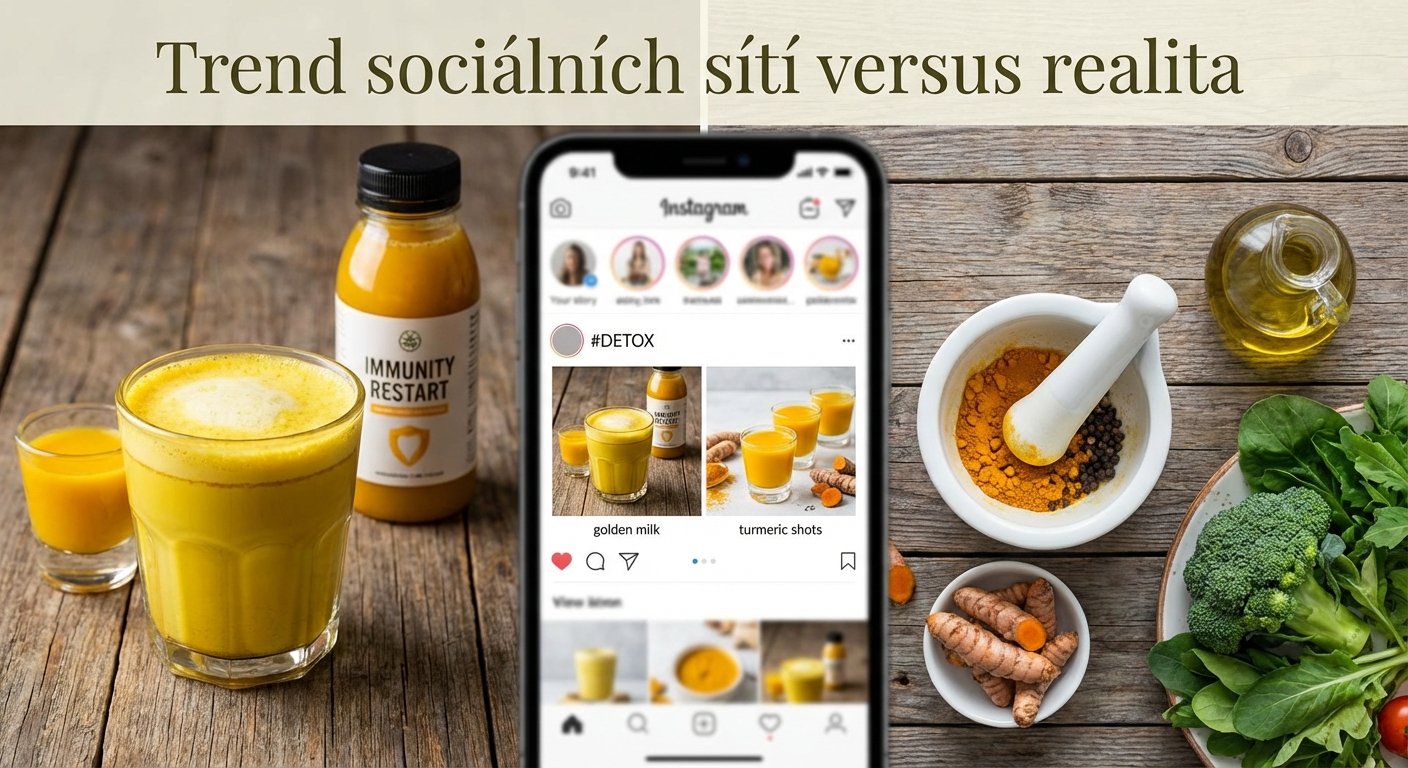 Close-up of vibrant turmeric powder with root on rustic wooden table, emphasizing texture and color.