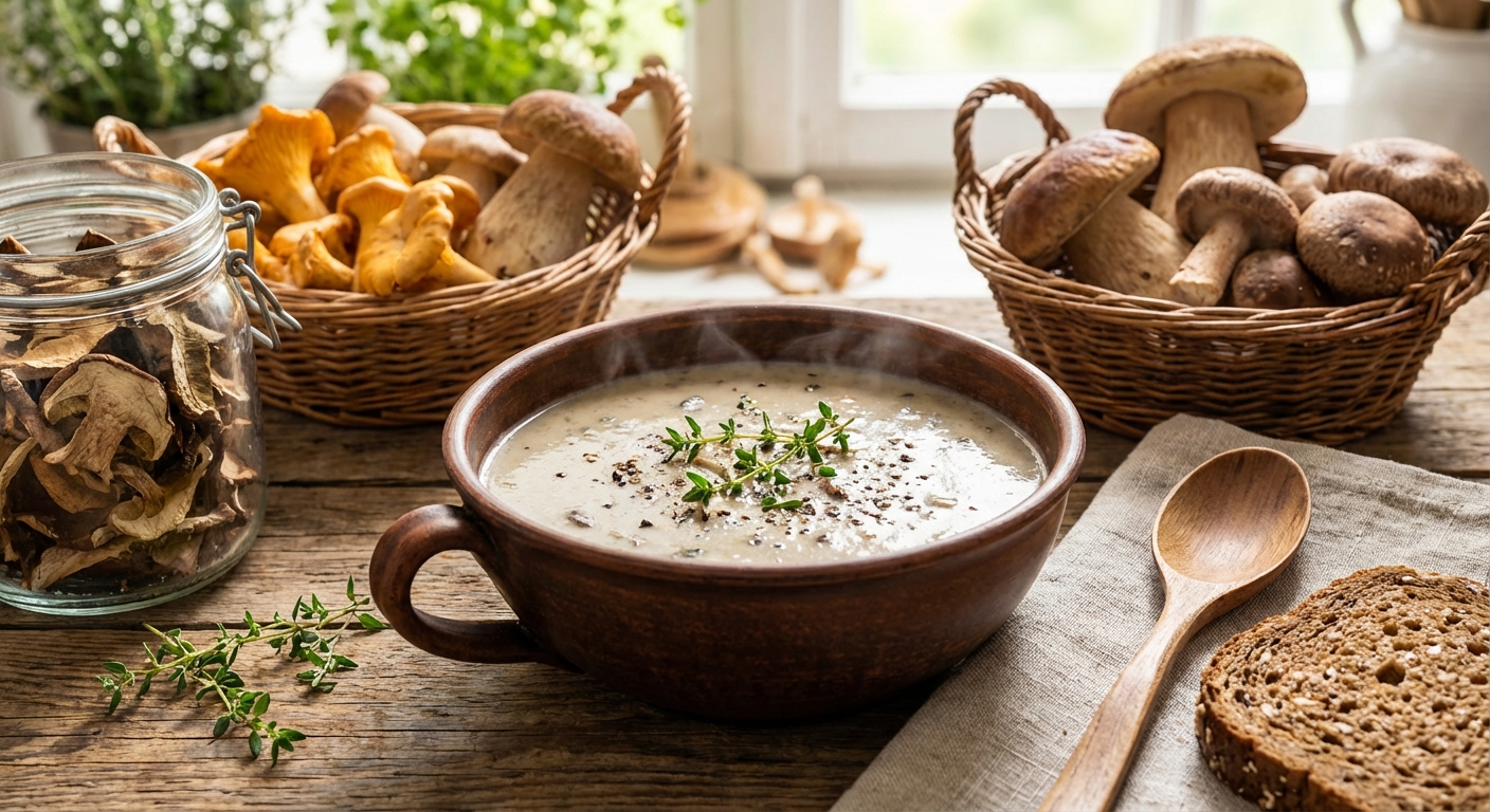 A vibrant noodle bowl with tofu, mushrooms, and fresh vegetables, perfect for a healthy meal.