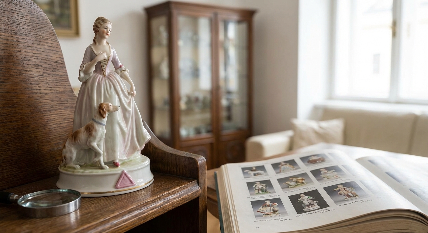 Black and white image of a graceful figurine with a bokeh backdrop.