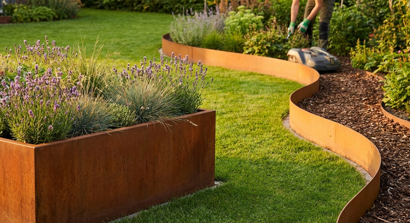 Detailed view of a rusted corrugated metal surface with visible bolts.