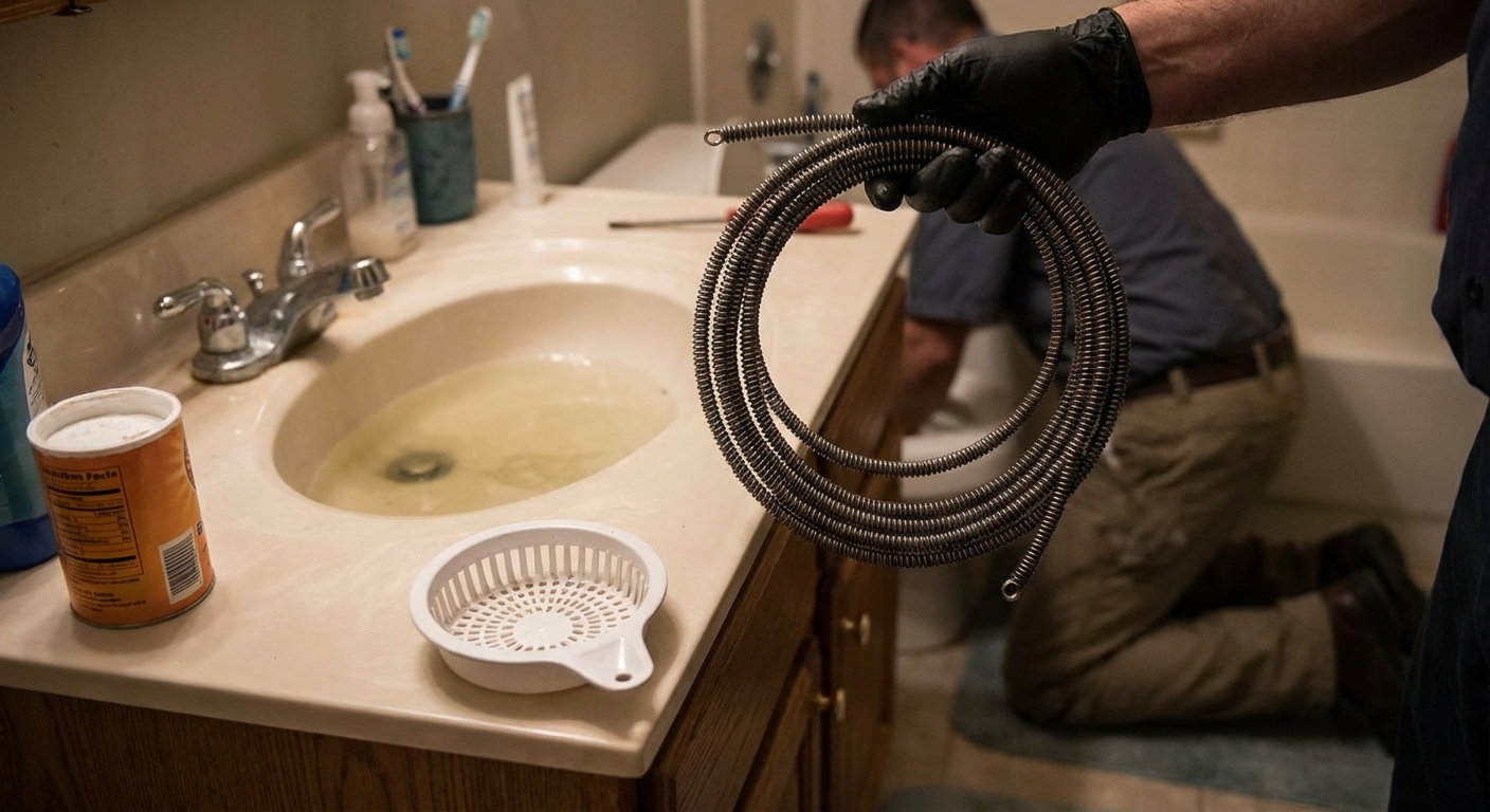 Close-up of a person washing dishes in a modern kitchen, emphasizing daily chores and routines.