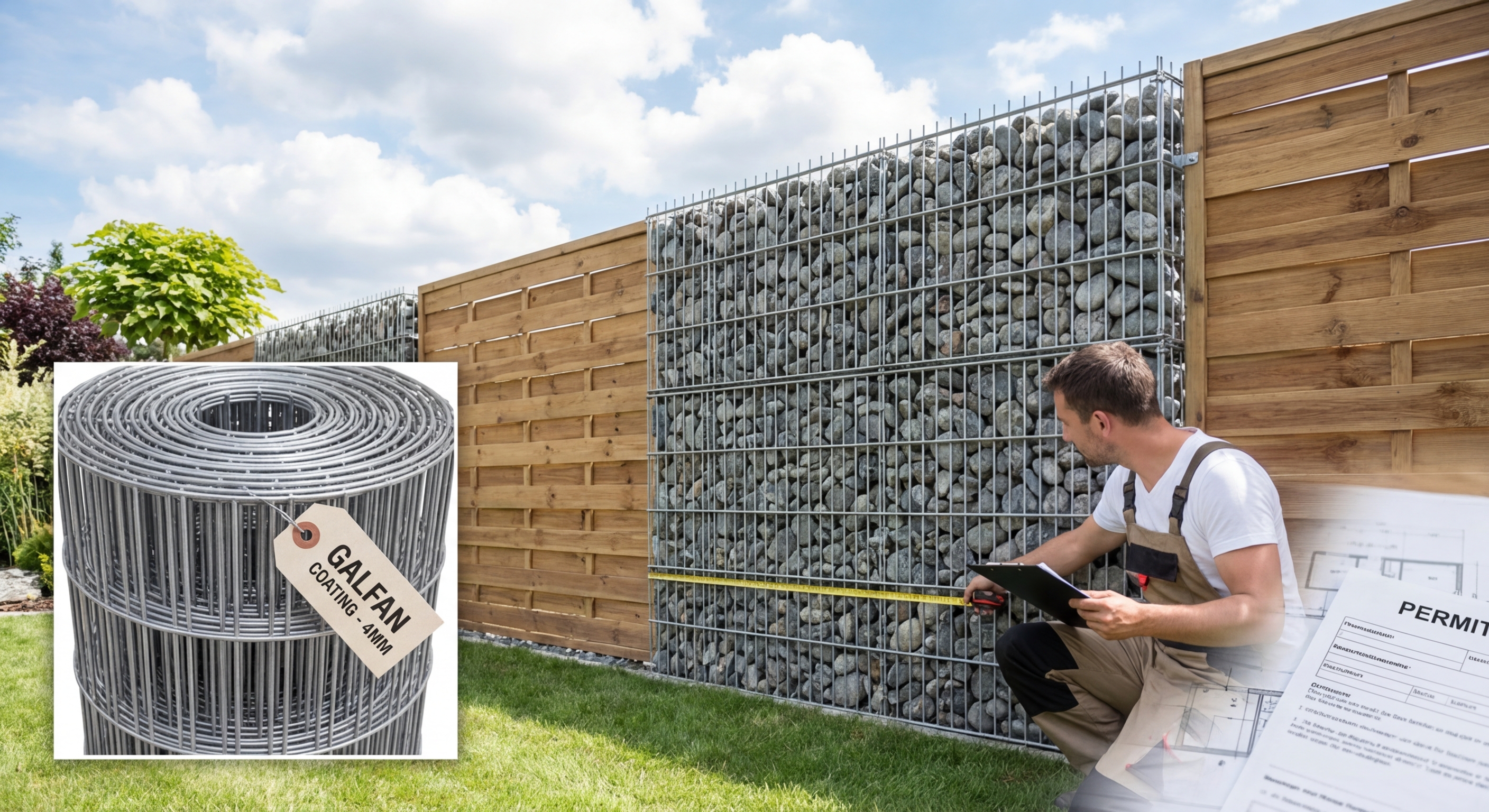 Detailed view of metal wire mesh fence with bolts for security and protection outdoors.