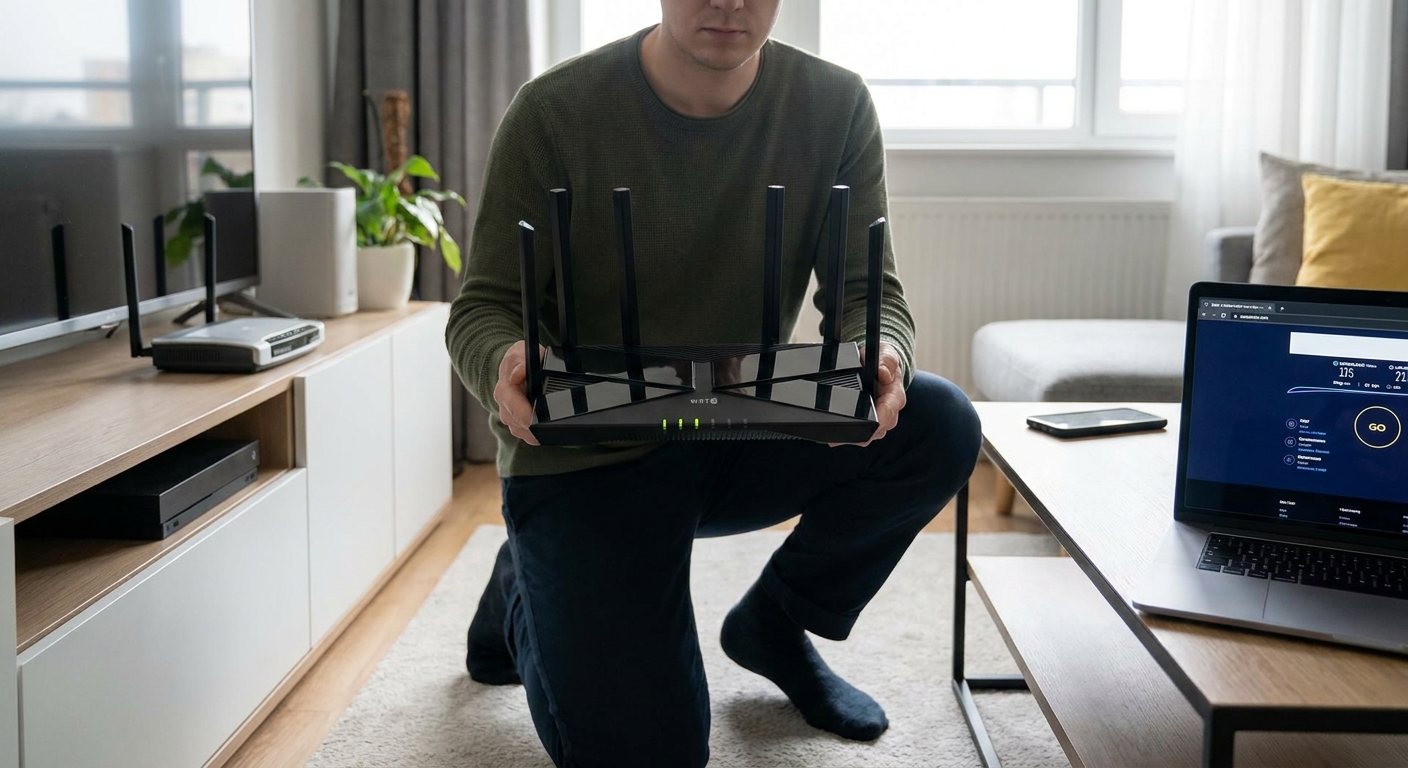 Alobal za Wi-Fi routerem je mýtus. Existuje ale jiná drobnost, která vám zrychlí internet o 50 %