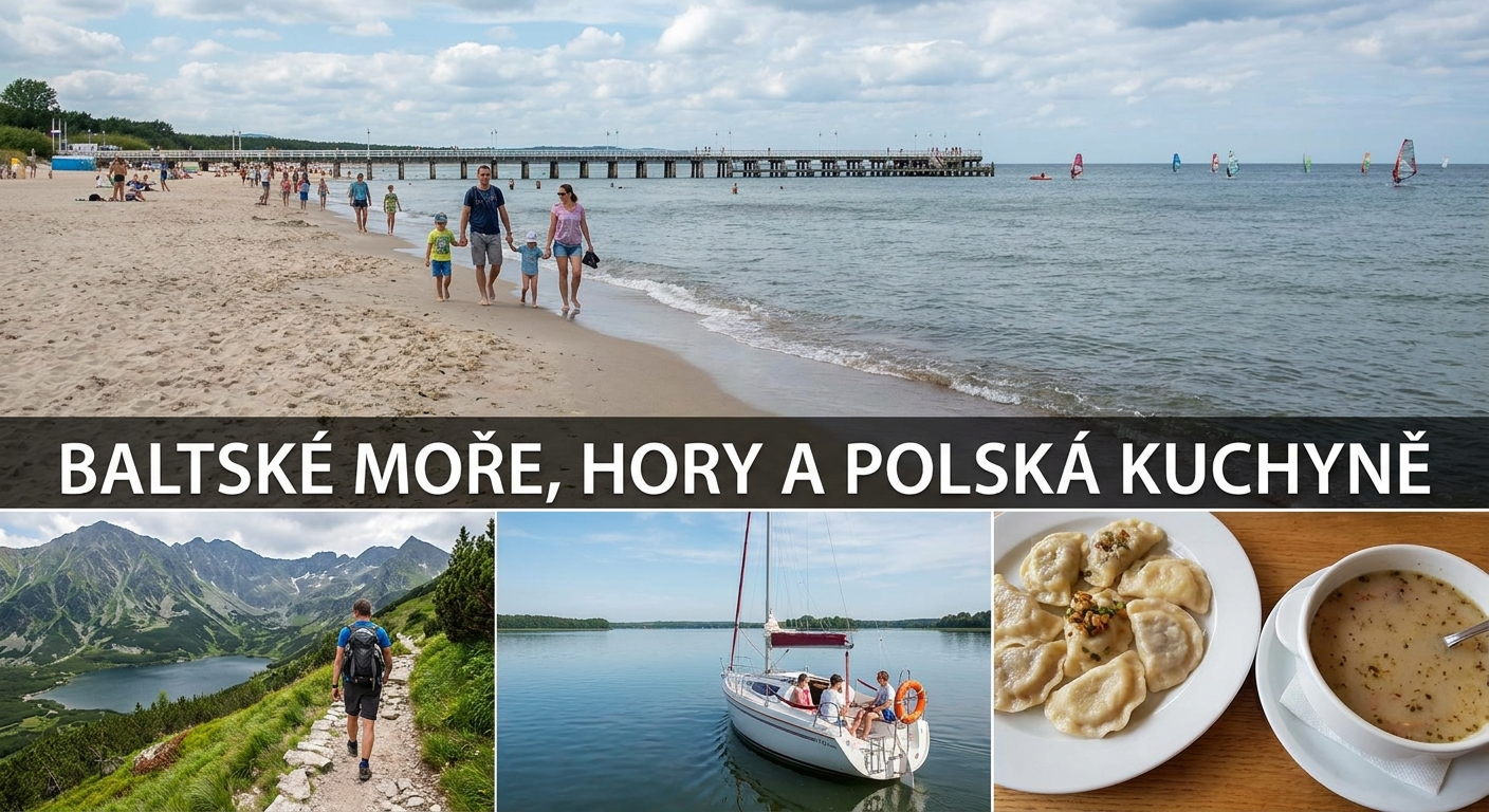 Ani Chorvatsko, ani Bulharsko. Letos Češi objevili krásy Polska, kde jsou ceny poloviční
