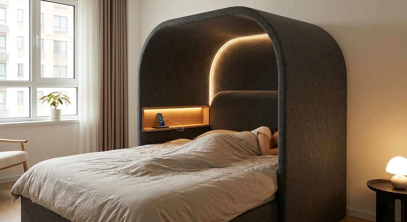 Ani klasická postel, ani patrová. Do ložnic míří postele, které vypadají jako moderní kokony