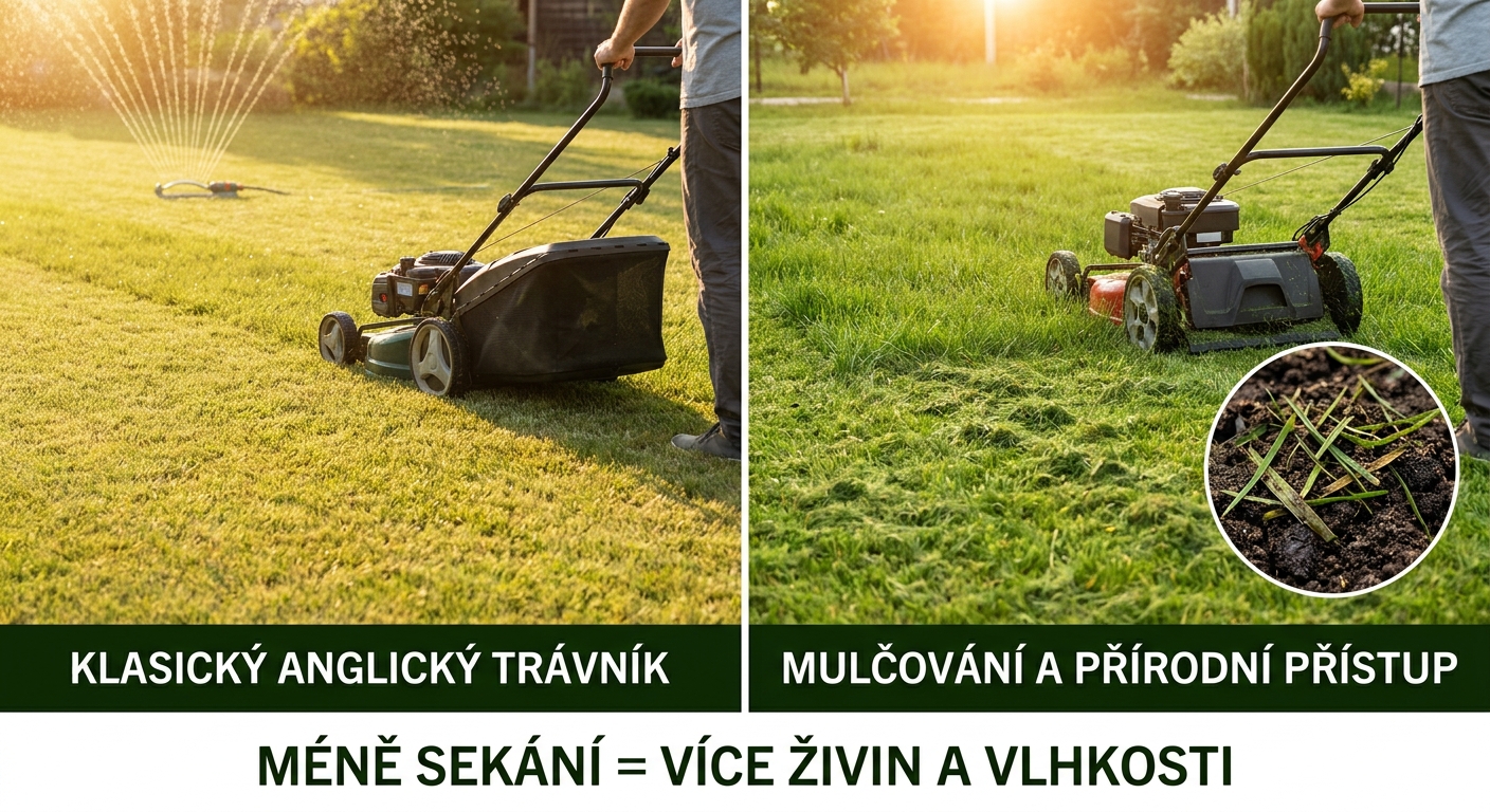 Ani klasická sekačka, ani robot. Zahradníci přešli na tento způsob údržby trávníku, který šetří vodu