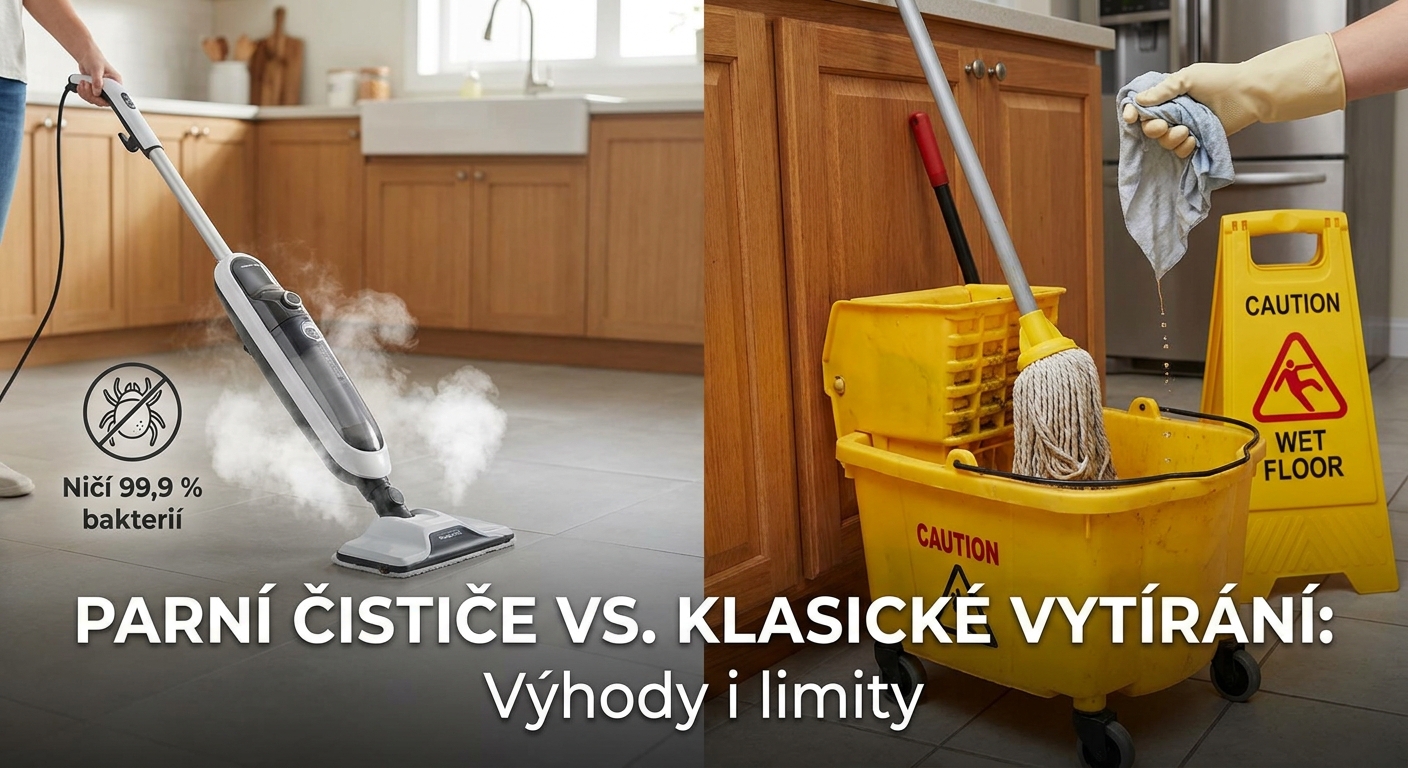 Ani klasický vysavač, ani robotický mop. Domácnosti dobývá systém, který podlahu vydezinfikuje párou