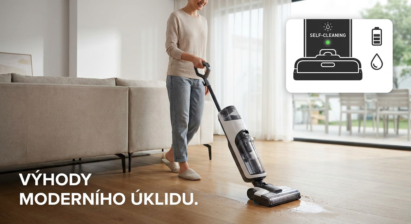 Ani klasický vysavač, ani robotický mop. Domácnosti dobývá systém, který podlahu umyje a rovnou vysuší