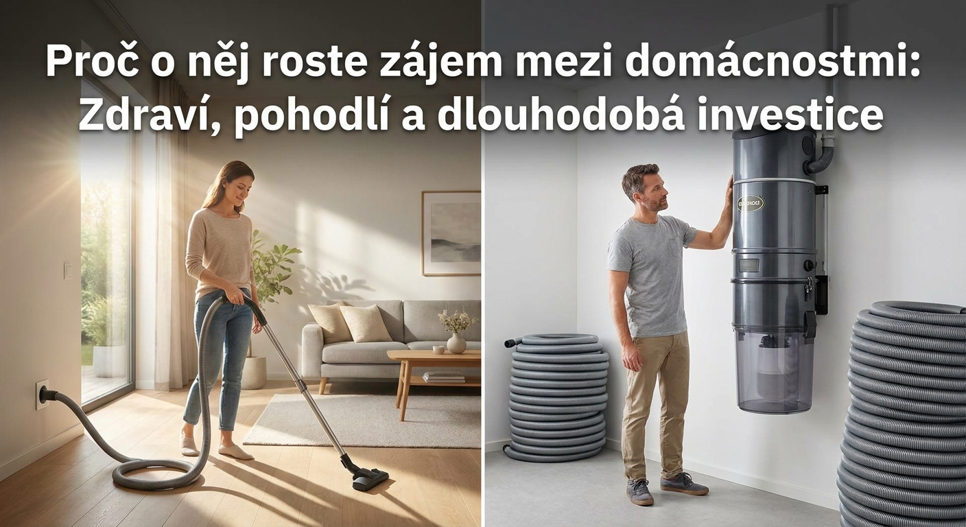 Ani klasický vysavač, ani tyčový. Domácnosti dobývá systém, který prach odsává přímo do centrální nádrže