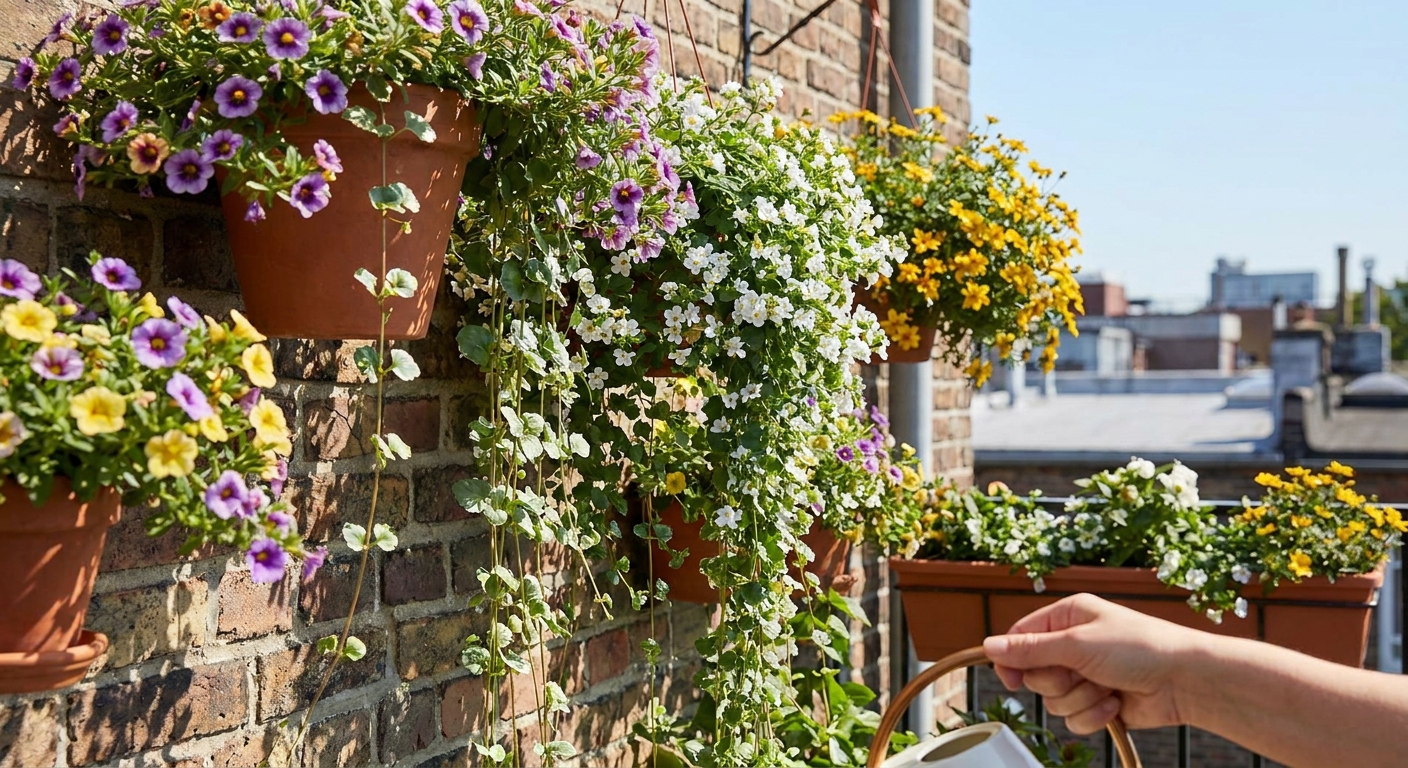 Ani pelargonie, ani lobelky. Letos balkony ovládnou tyto květiny, které vypadají jako vodopád barev