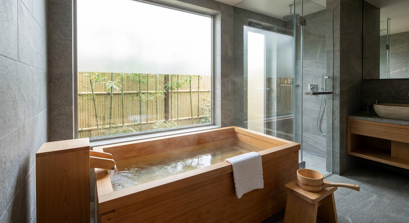 Ani sprcha, ani vana. Češi si do koupelen instalují japonské lázně, které šetří vodu i vaše klouby