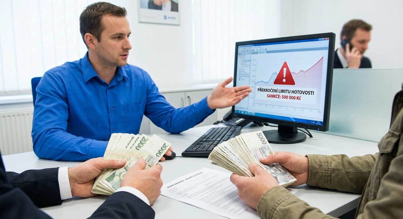 Banky mění limity pro platby v hotovosti. Kdo se pokusí zaplatit víc než tuto částku, může mít problém
