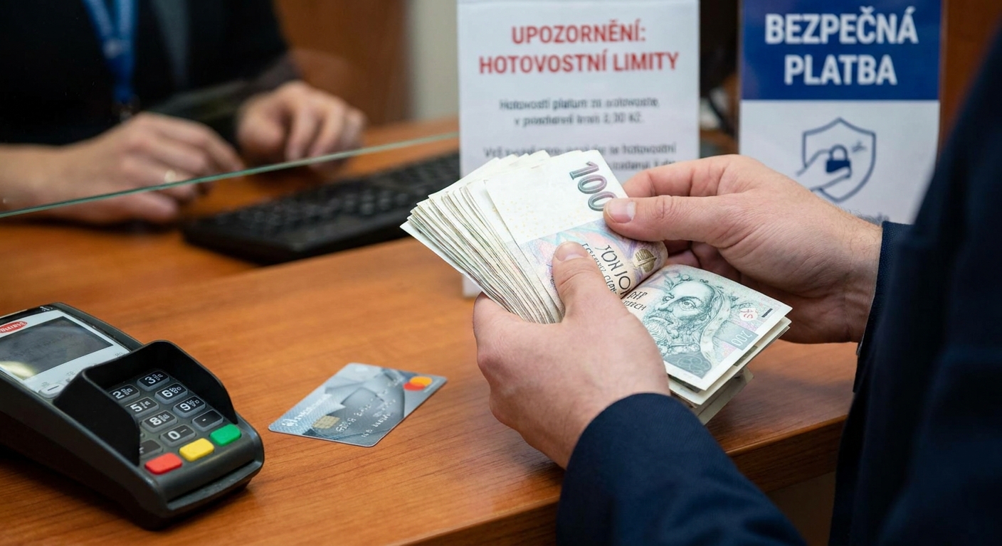 Banky mění limity pro platby v hotovosti. Kdo se pokusí zaplatit víc než tuto částku, může mít problém