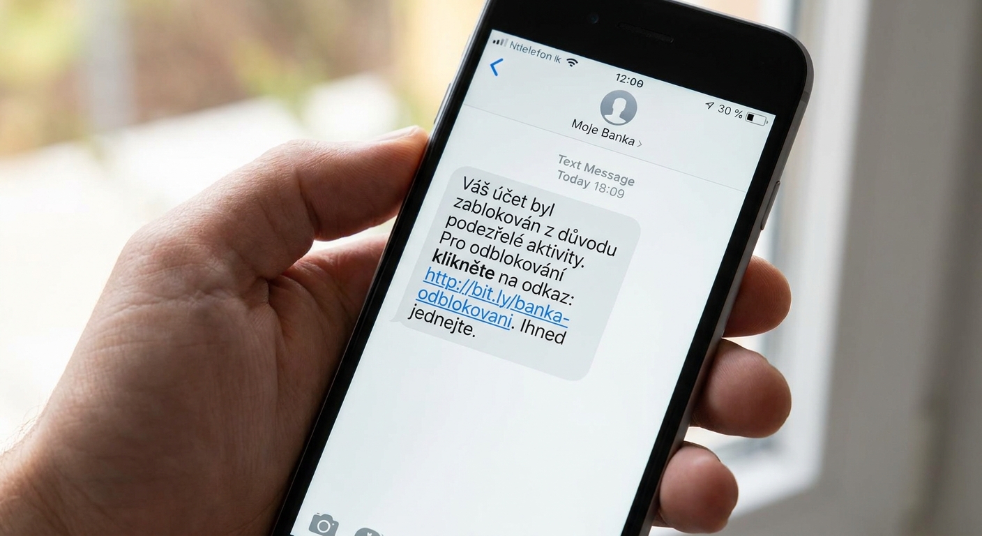 Banky varují před novou metodou krádeže dat přes falešné SMS od banky. Stačí jedno kliknutí a je konec