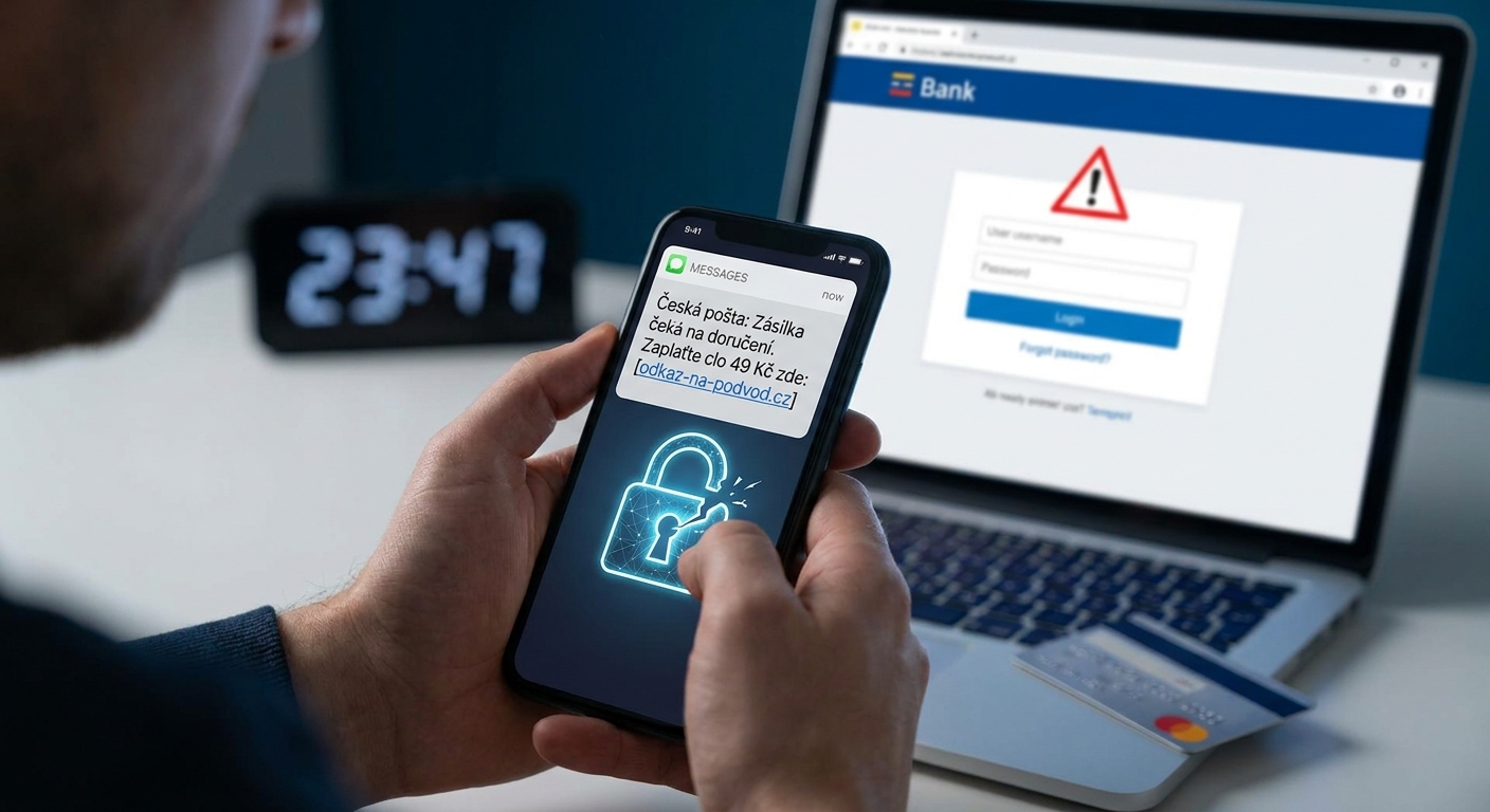 Banky varují před novou metodou krádeže dat přes falešné e-maily od pošty. Stačí jedno kliknutí a je zle