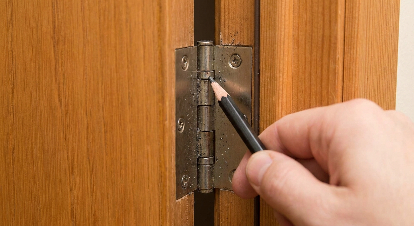 Děda mě naučil, jak opravit vrzající dveře během vteřiny. Nepotřebujete olej ani chemii, stačí vám tato věc