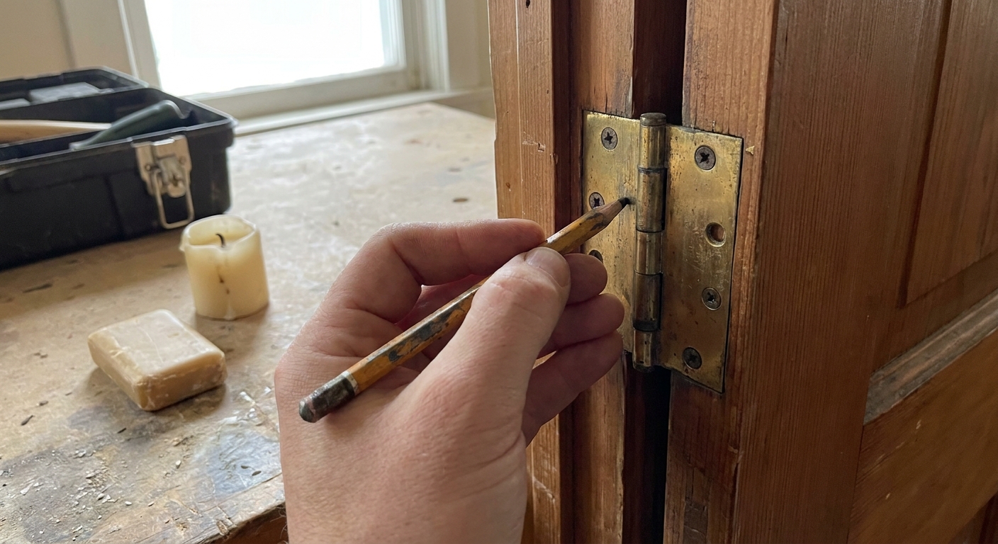 Děda mě naučil, jak opravit vrzající dveře během vteřiny. Nepotřebujete olej ani chemii, stačí vám tato věc