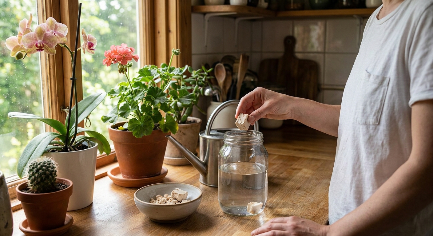 Češi dělají při zalévání pokojovek zásadní chybu. Stačí do vody přidat tuhle kuchyňskou ingredienci a rozkvetou za každého počasí