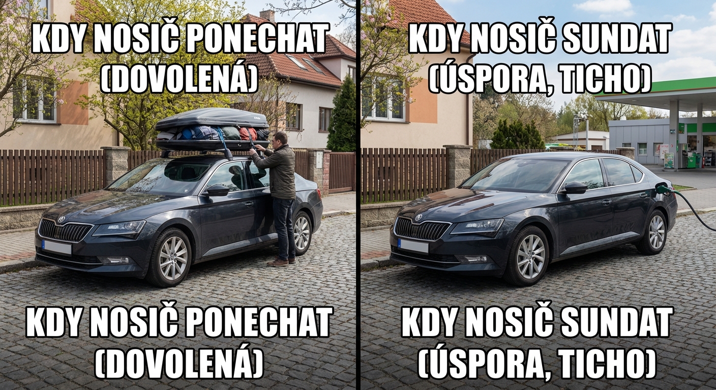Češi hromadně sundávají z aut střešní nosiče. Důvodem není jen spotřeba, ale i nová vyhláška