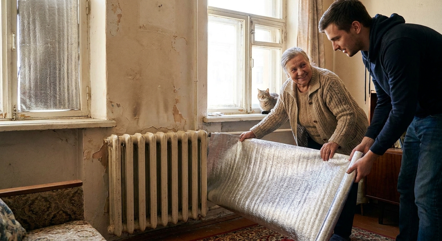 Češi objevili trik, jak mít levné teplo i bez zateplení. Stačí tato fólie za pár korun a rozdíl poznáte hned