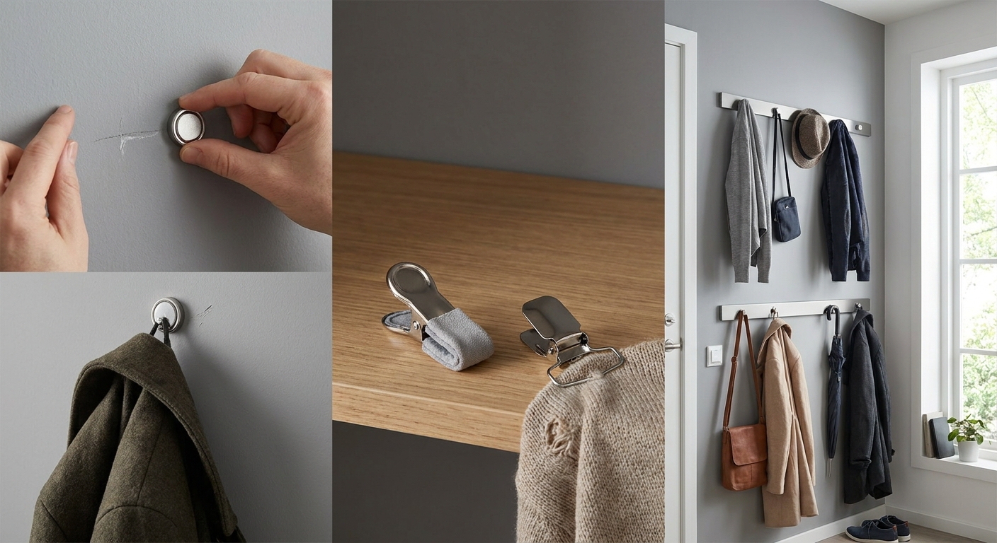 Češi odkládají staré věšáky. Předsíním teď vládne magnetický systém, který vypadá jako umělecké dílo