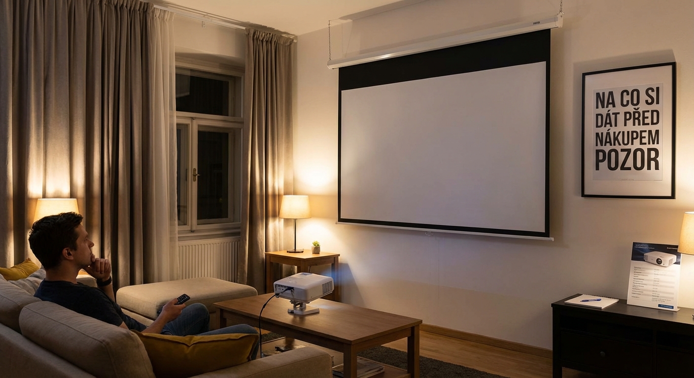 Češi přestávají kupovat klasické televize. Domácnosti dobývá zařízení, které vykouzlí kino i na holé stěně