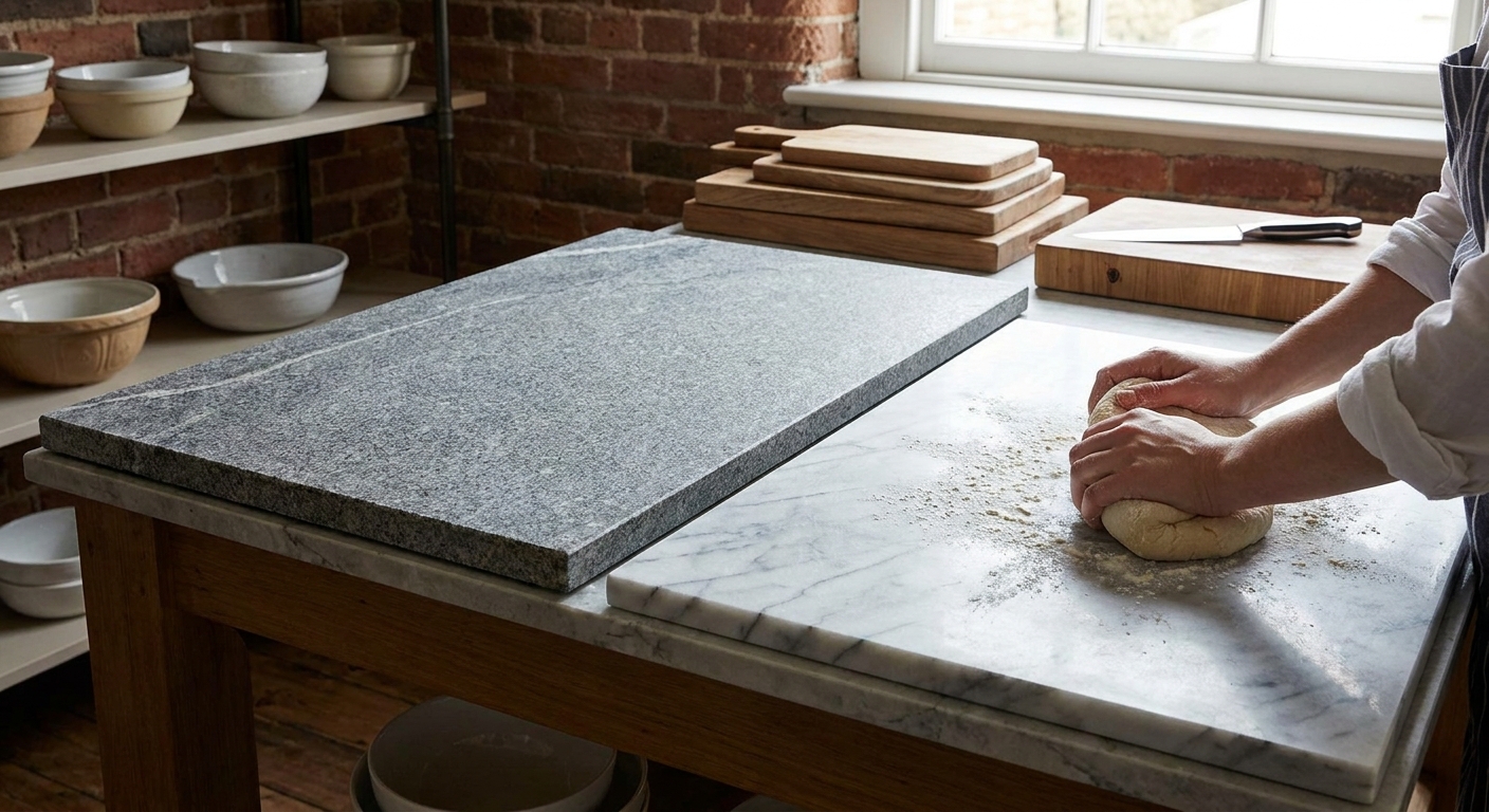 Češi začali hromadně vyhazovat plastová prkénka. Nahrazuje je tento kámen, který v kuchyni vydrží věčnost