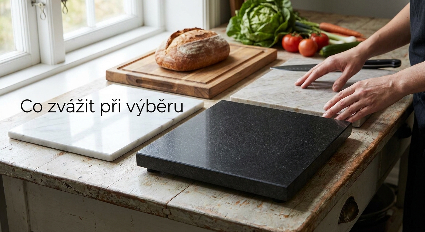 Češi začali hromadně vyhazovat plastová prkénka. Nahrazuje je tento kámen, který v kuchyni vydrží věčnost