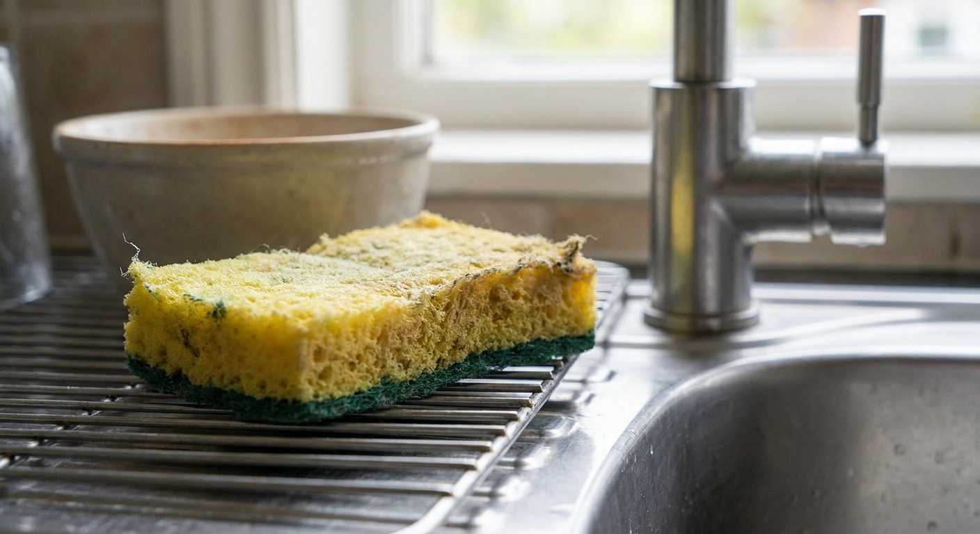 Jak často měnit houbičku na nádobí? Ani po týdnu, ani když smrdí. Odborníci na hygienu mají jasno