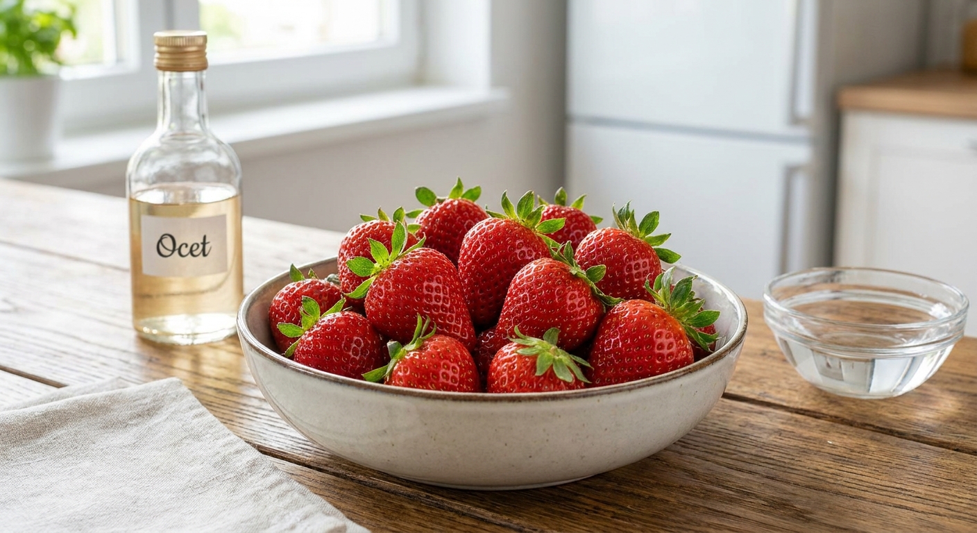 Jak udržet jahody čerstvé až dva týdny. Tento jednoduchý trik s octovou vodou zná jen málokdo