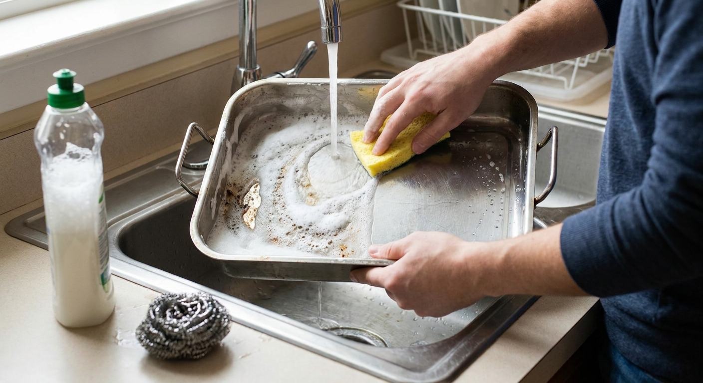 Jak vyčistit starý připálený pekáč bez drhnutí. Stačí tato jedna věc z koupelny a bude jako nový za 10 minut