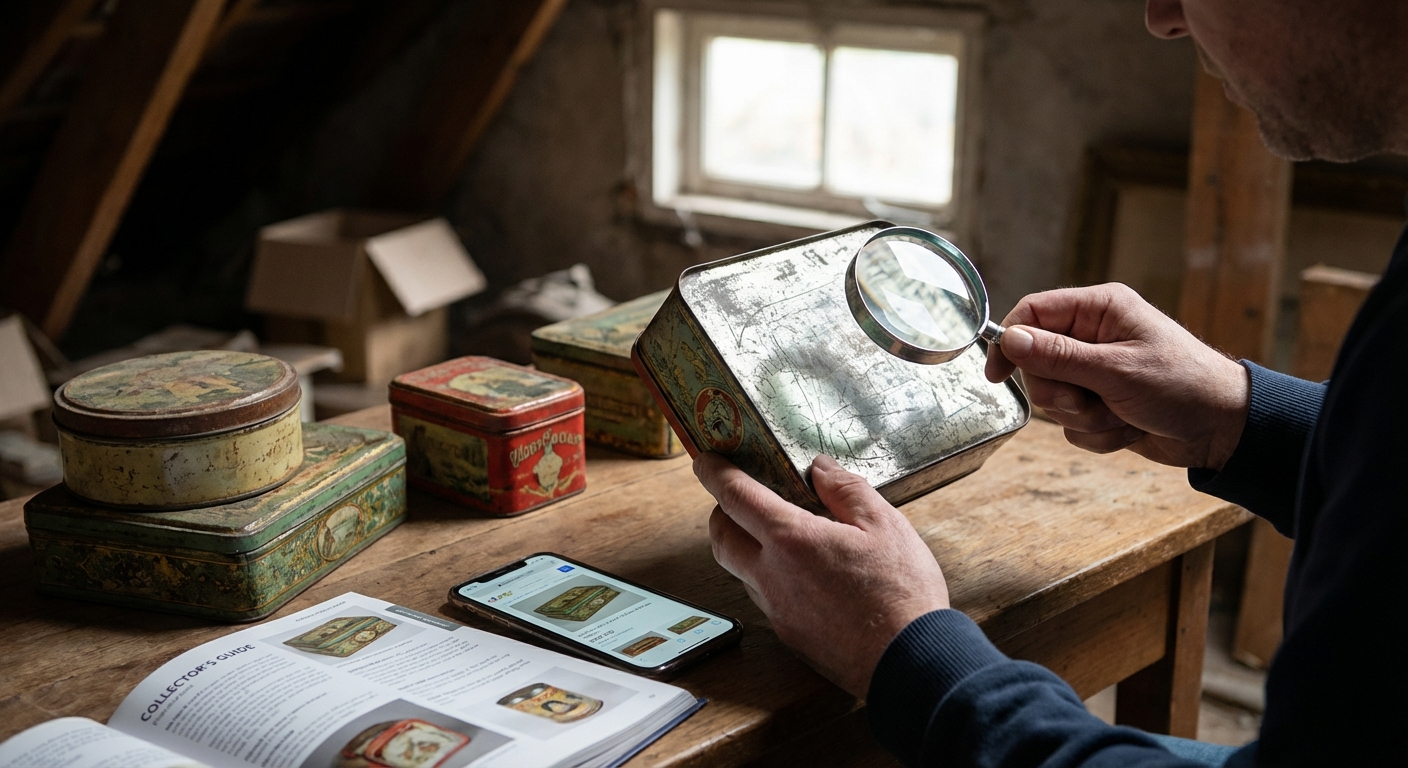 Kdo doma najde tuto starou plechovou krabičku od bonbonů, může slavit. Sběratelé za určité motivy platí tisíce