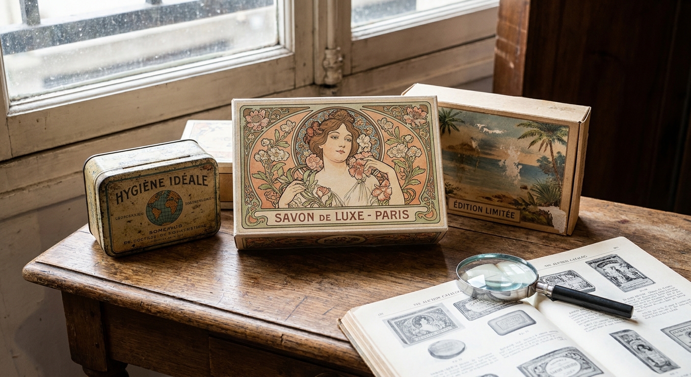 Kdo doma najde tuto starou plechovou krabičku od mýdla, může si gratulovat. Sběratelé za ni platí cenu nové pračky