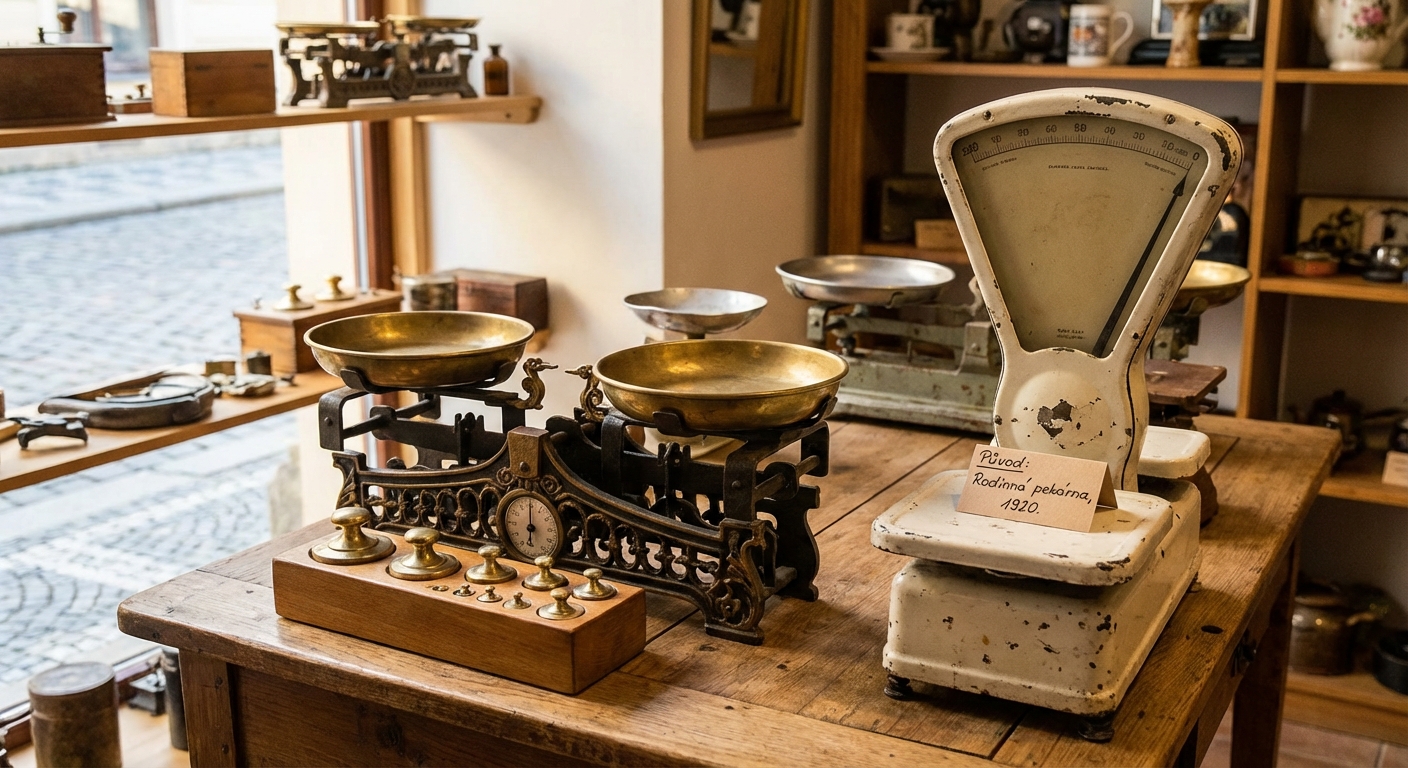 Close-up of various rusted iron weights illustrating antique and vintage appeal.