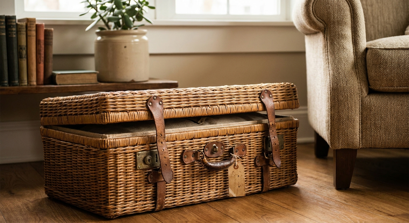 Kdo má doma tento starý proutěný kufr po prababičce? Sběratelé retra ho dnes cení víc než kůži