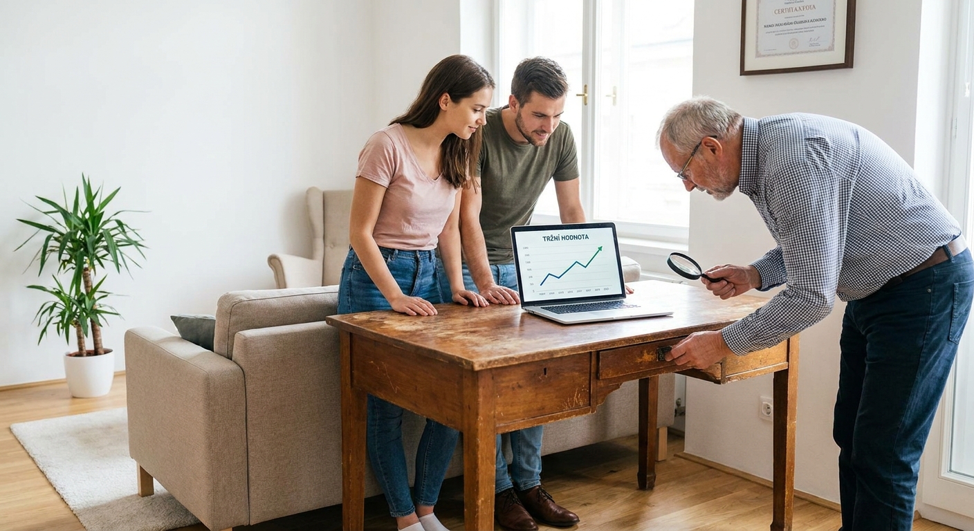 Kdo má doma tento starý psací stůl po dědovi? Sběratelé nábytku za něj dnes nabízejí desítky tisíc