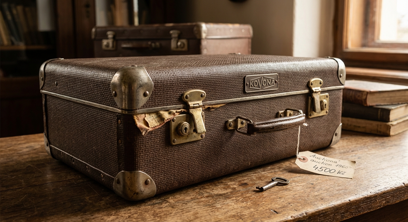 Detailed view of stacked vintage brown suitcases showcasing their classic design and wear.