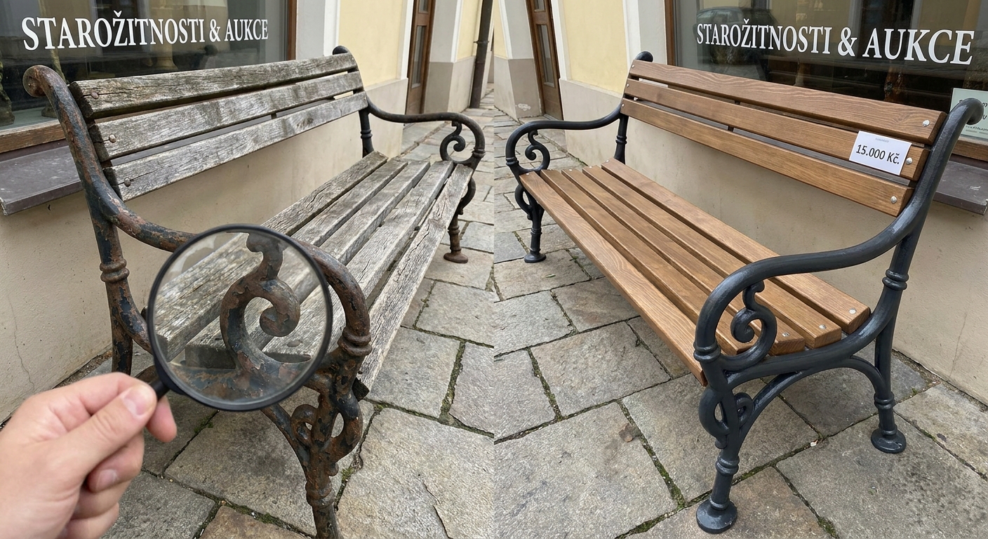 Kdo má na zahradě tento starý typ lavičky, má doma designový skvost. Dnes se prodávají za desetinásobek